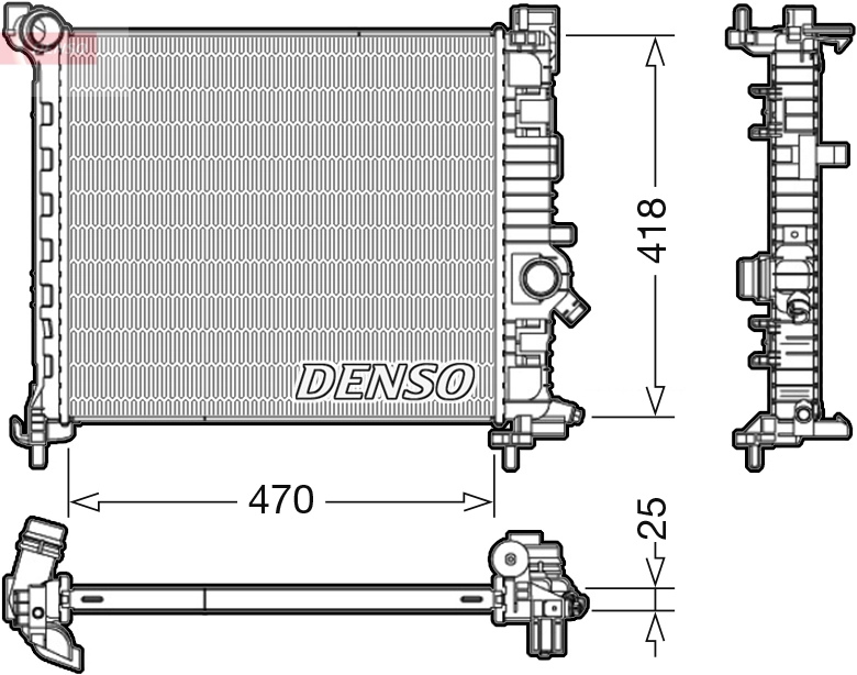Radiator, engine cooling