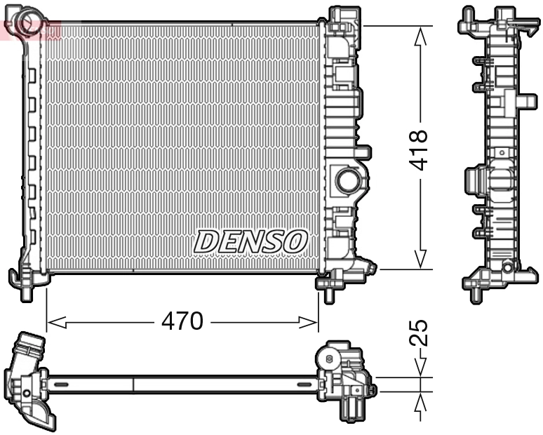 Radiator, engine cooling