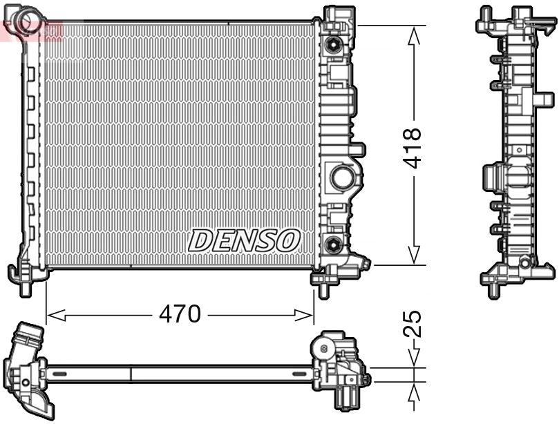 Radiator, engine cooling