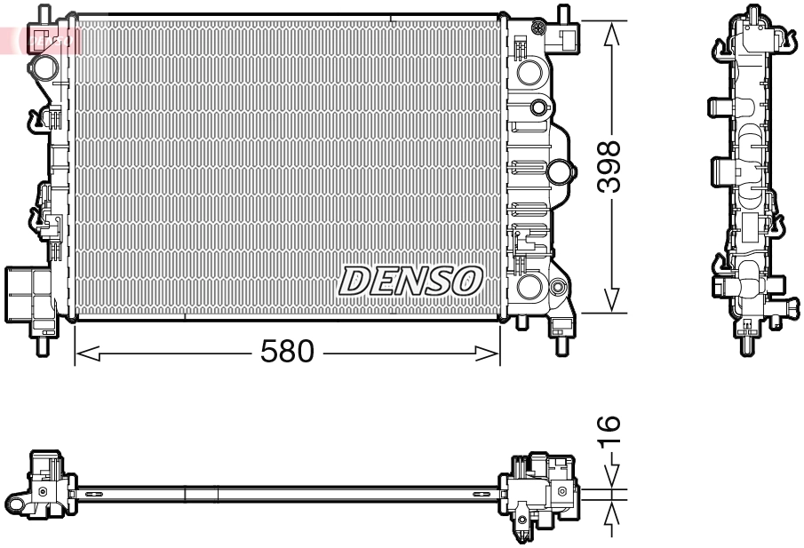 Radiator, engine cooling