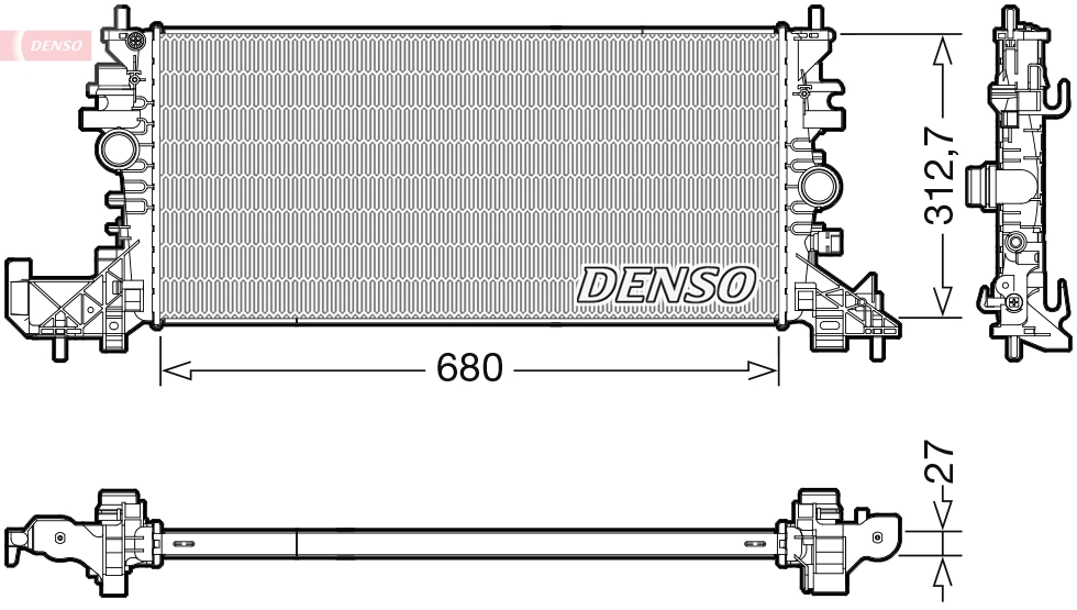 Radiator, engine cooling