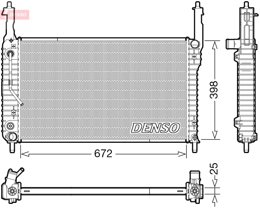 Radiator, engine cooling