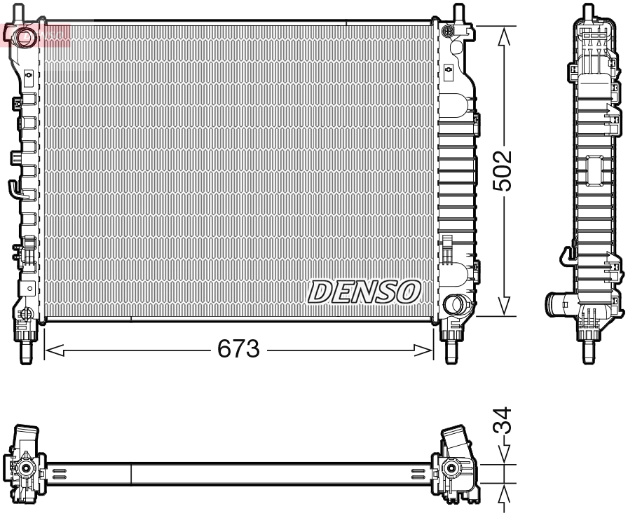 Radiator, engine cooling
