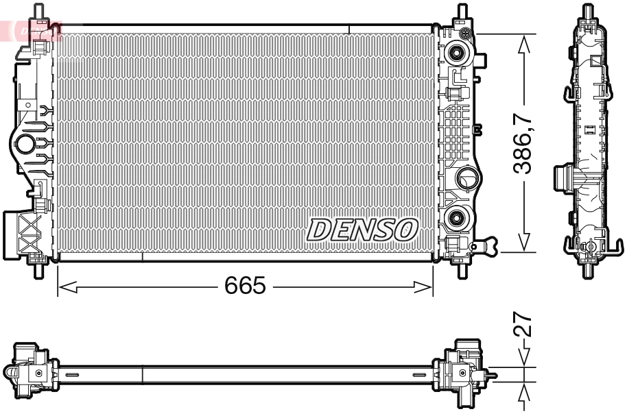 Radiator, engine cooling