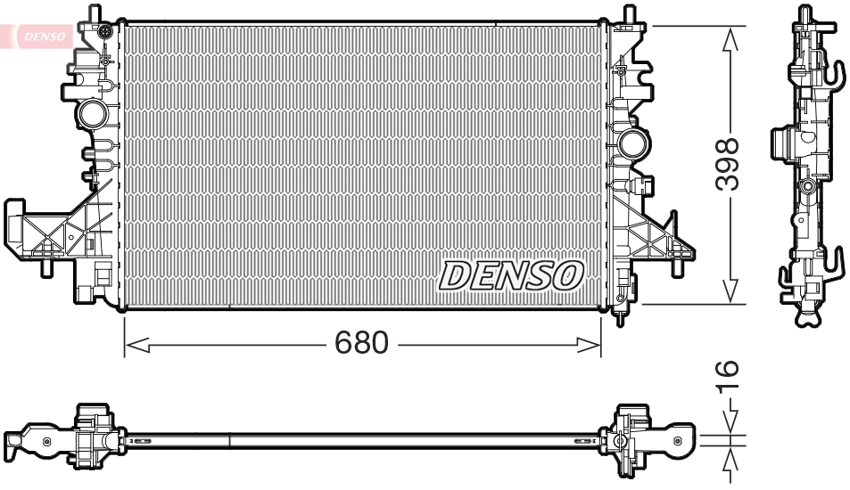 Radiator, engine cooling