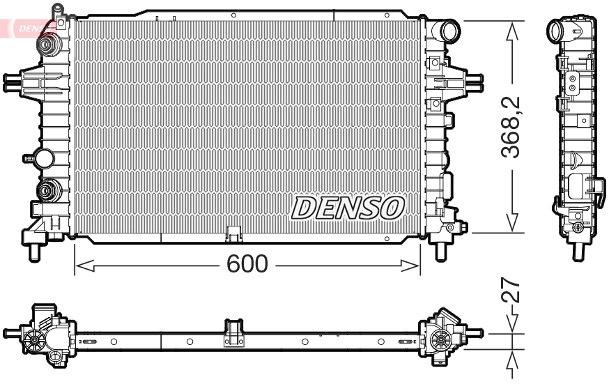 Radiator, engine cooling