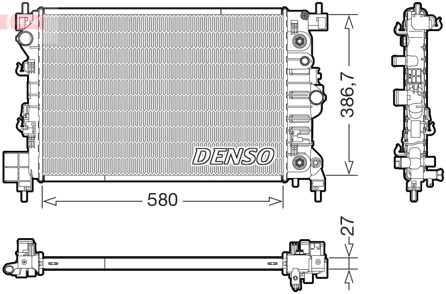 Radiator, engine cooling