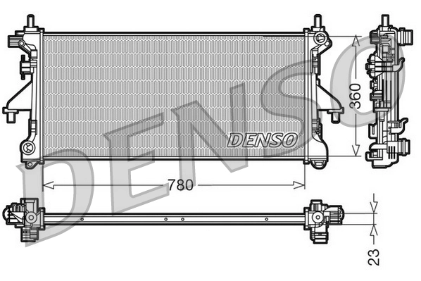 Radiator, engine cooling