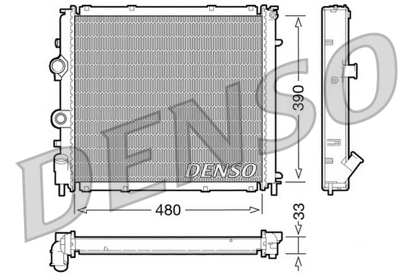 Radiator, engine cooling