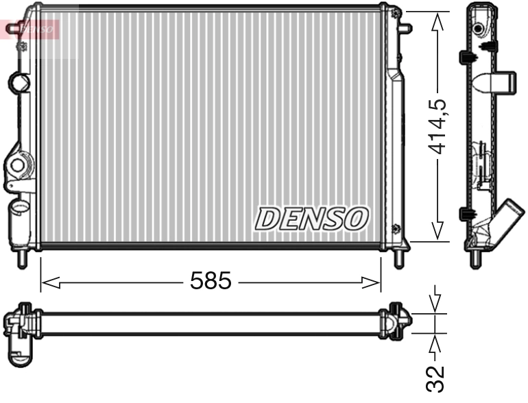 Radiator, engine cooling