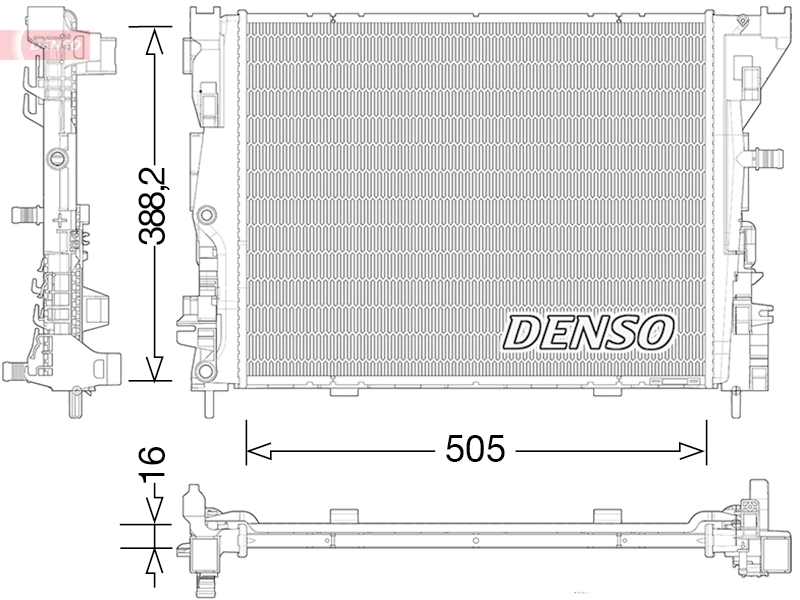 Radiator, engine cooling