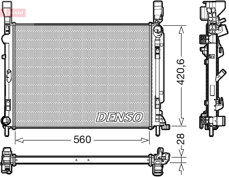 Radiator, engine cooling