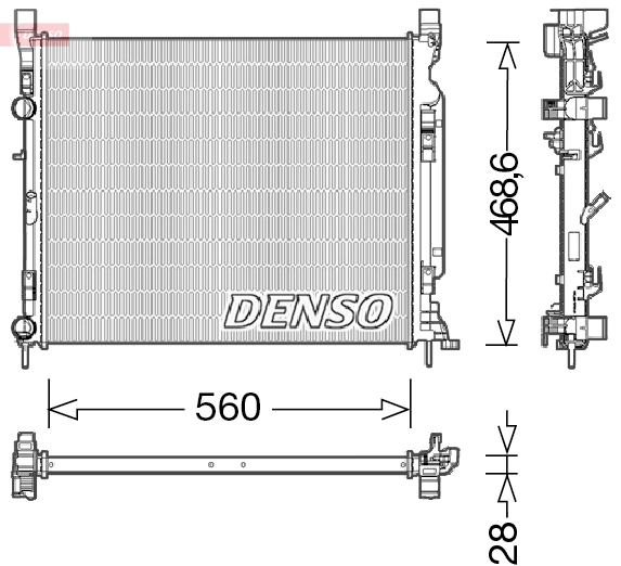 Radiator, engine cooling