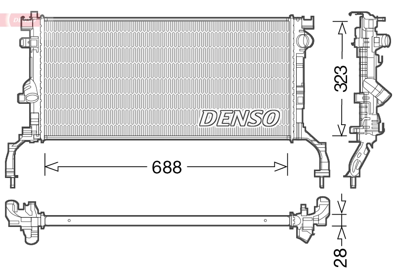 Radiator, engine cooling
