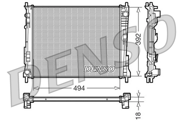 Radiator, engine cooling