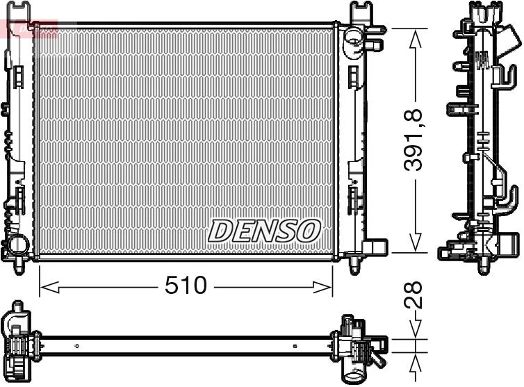 Radiator, engine cooling