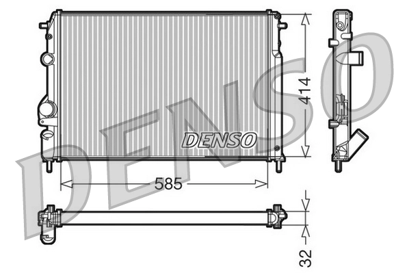 Radiator, engine cooling
