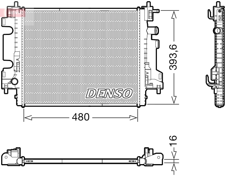 Radiator, engine cooling