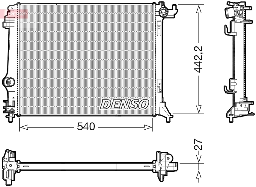 Radiator, engine cooling