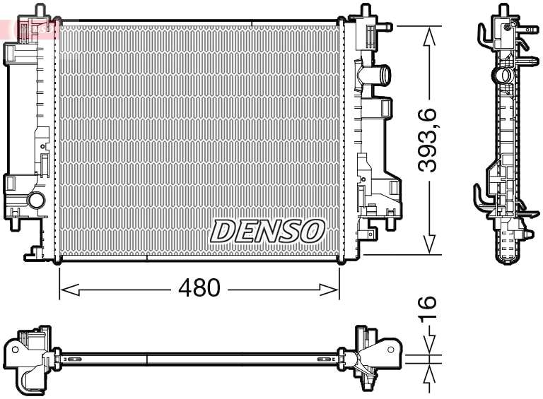 Radiator, engine cooling