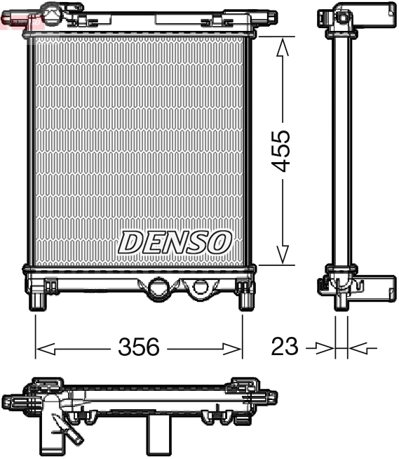 Radiator, engine cooling