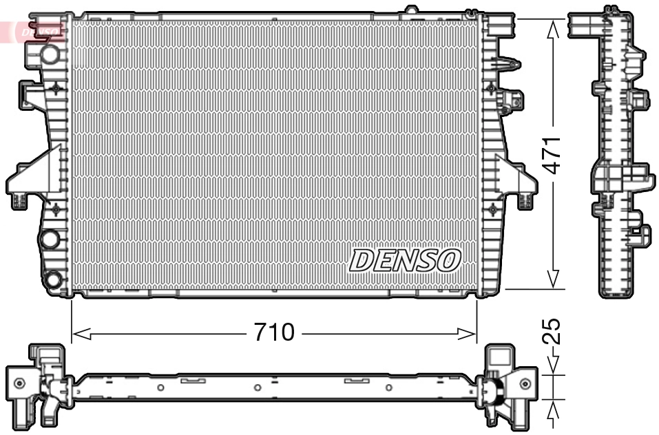 Radiator, engine cooling