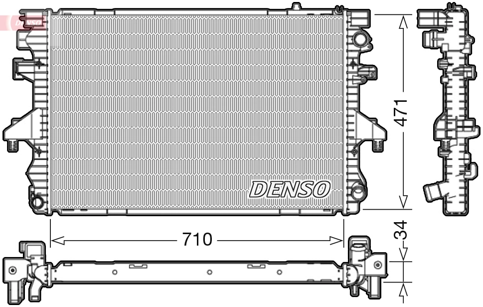 Radiator, engine cooling