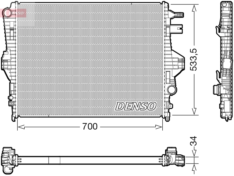 Radiator, engine cooling