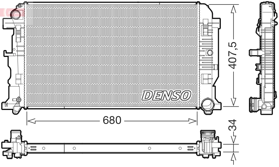 Radiator, engine cooling