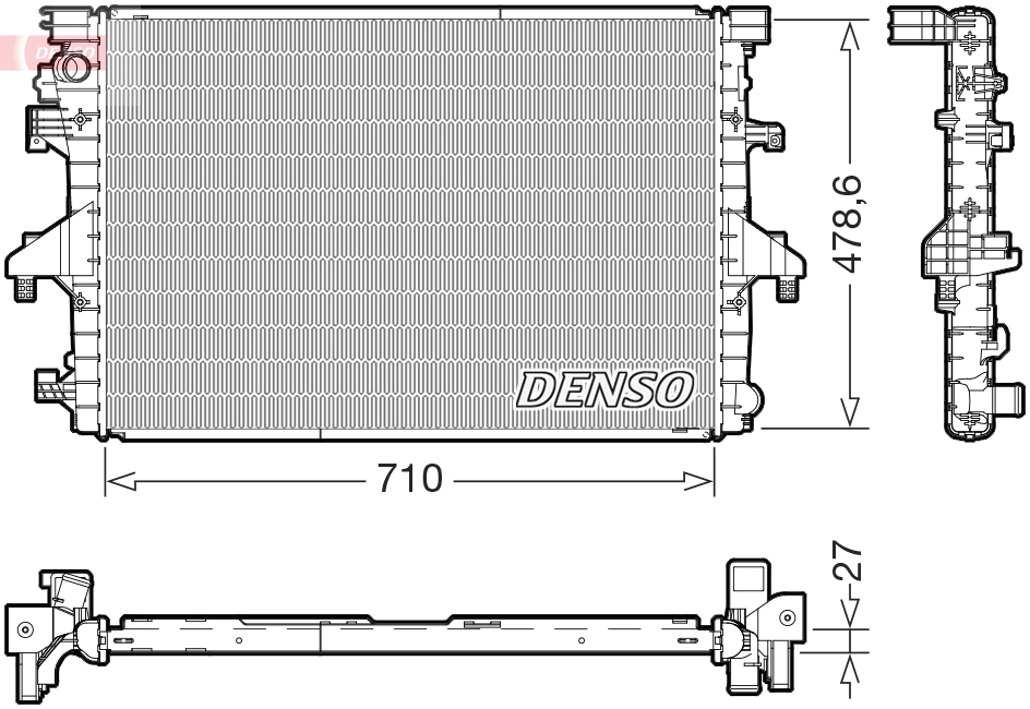 Radiator, engine cooling