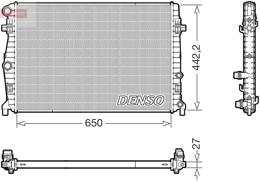 Radiator, engine cooling