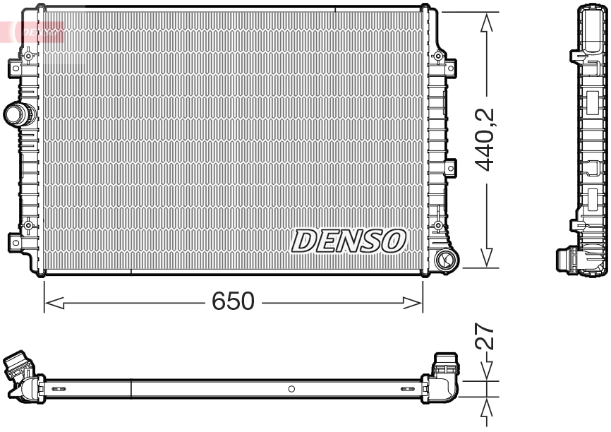 Radiator, engine cooling