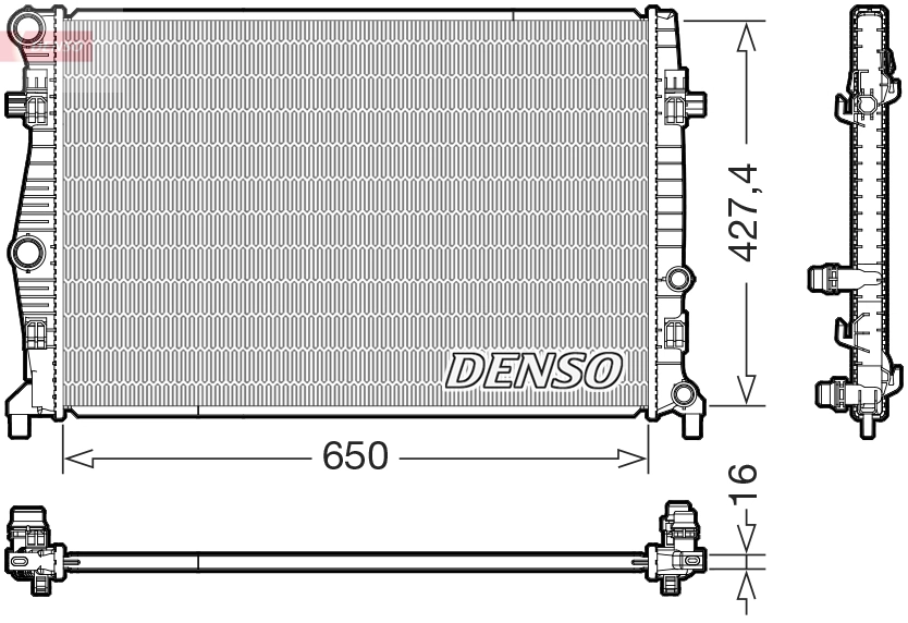 Radiator, engine cooling