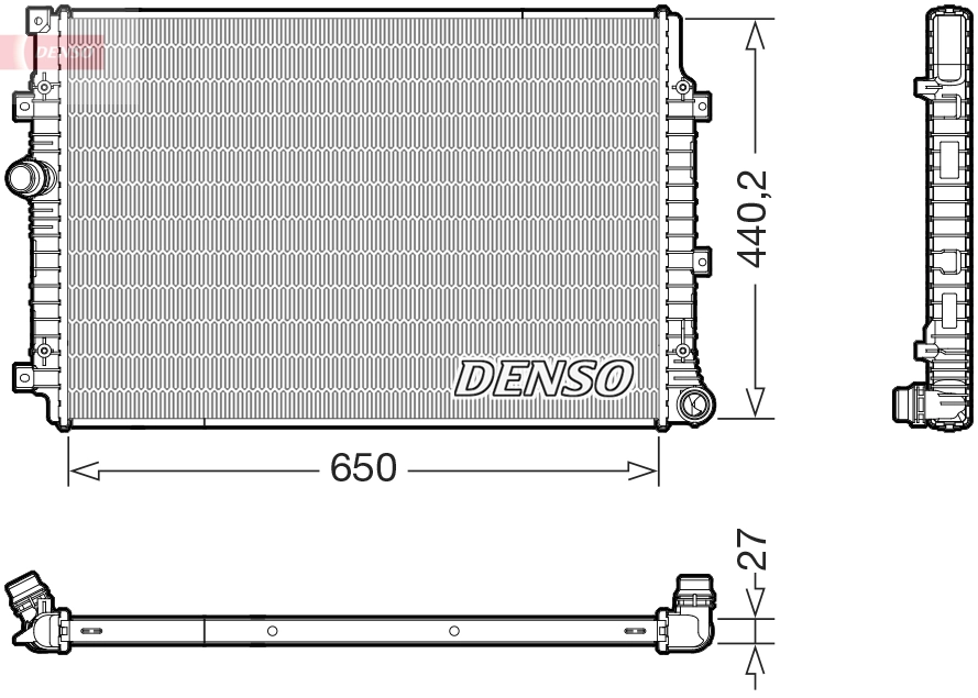 Radiator, engine cooling