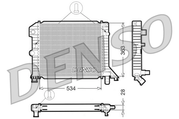 Radiator, engine cooling