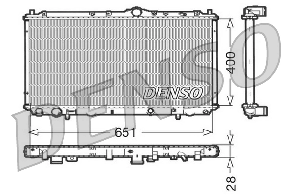 Radiator, engine cooling