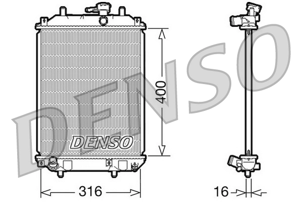 Radiator, engine cooling