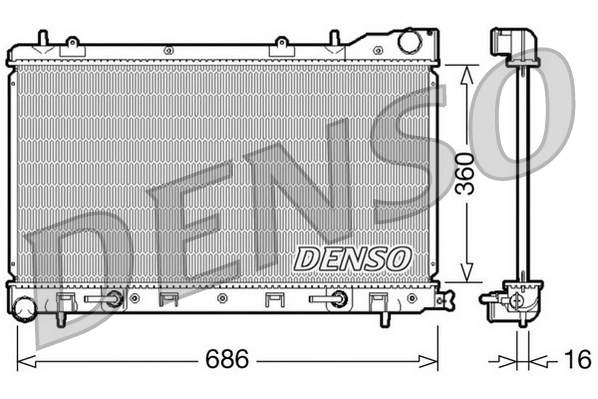 Radiator, engine cooling