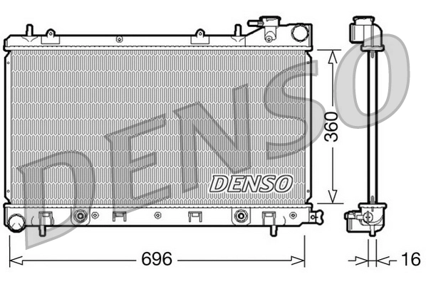 Radiator, engine cooling