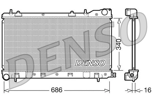 Radiator, engine cooling