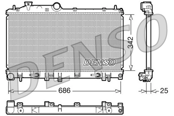 Radiator, engine cooling