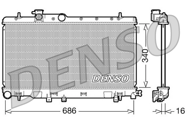Radiator, engine cooling