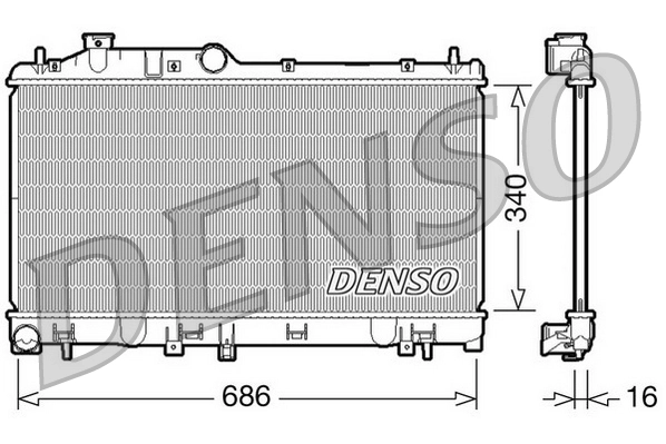 Radiator, engine cooling