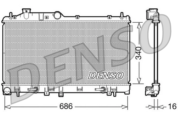 Radiator, engine cooling