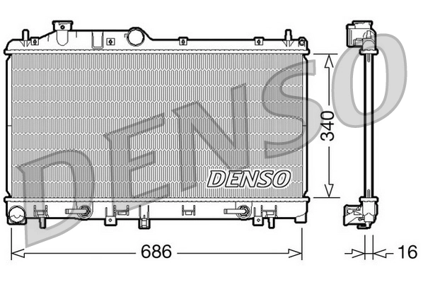 Radiator, engine cooling