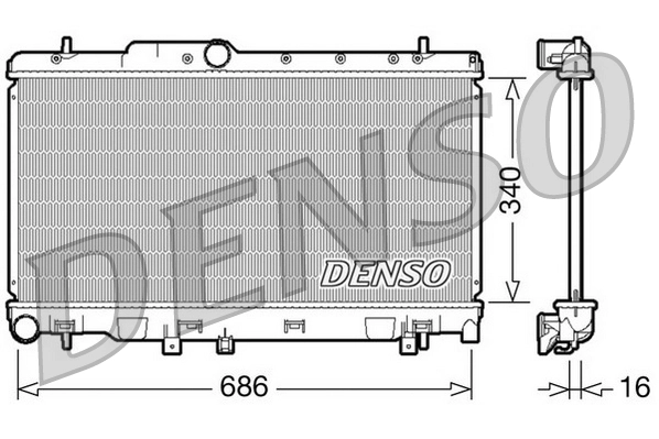 Radiator, engine cooling
