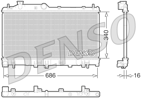 Radiator, engine cooling