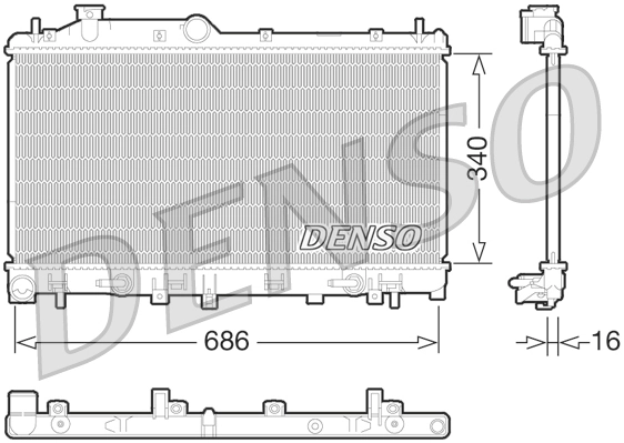 Radiator, engine cooling