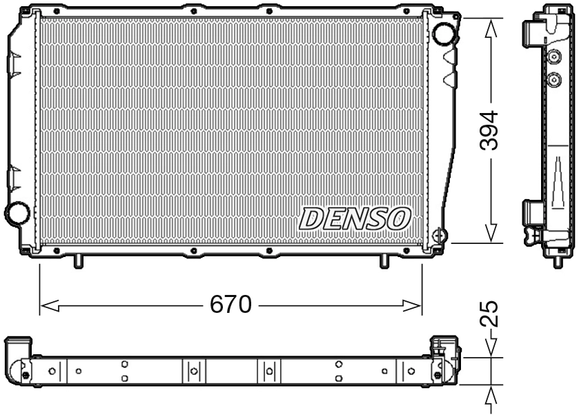 Radiator, engine cooling