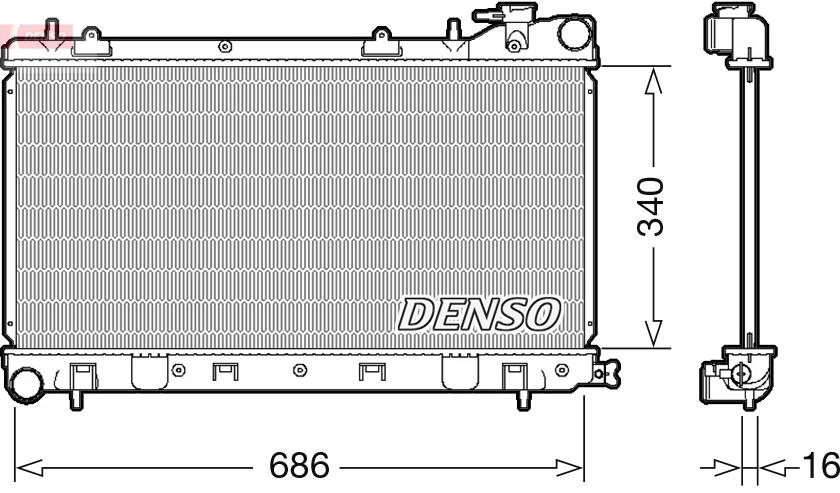 Radiator, engine cooling